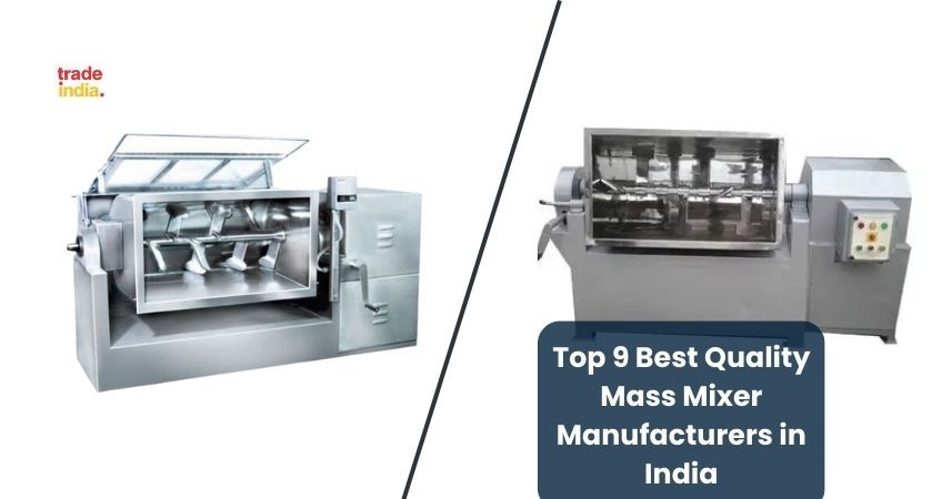 Top 9 Mass Mixer Manufacturers & Dealers in India